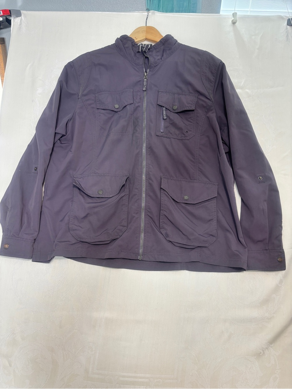 Eddie Bauer Gray Field Zip Jacket